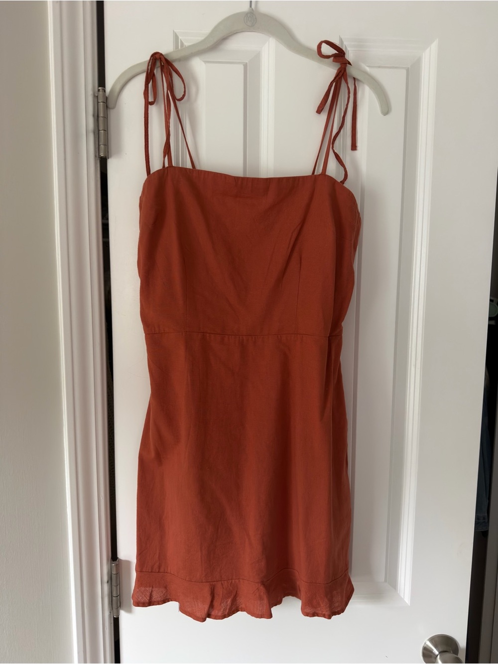 Abercrombie Rust Orange Tie Dress
